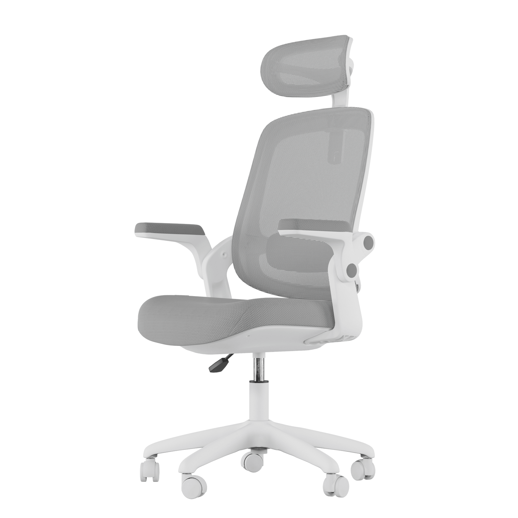 Cadeira de Escritório Ergonômica Elements Astra Cinza Branco